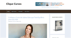 Desktop Screenshot of cliquecursos.com