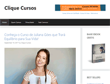Tablet Screenshot of cliquecursos.com
